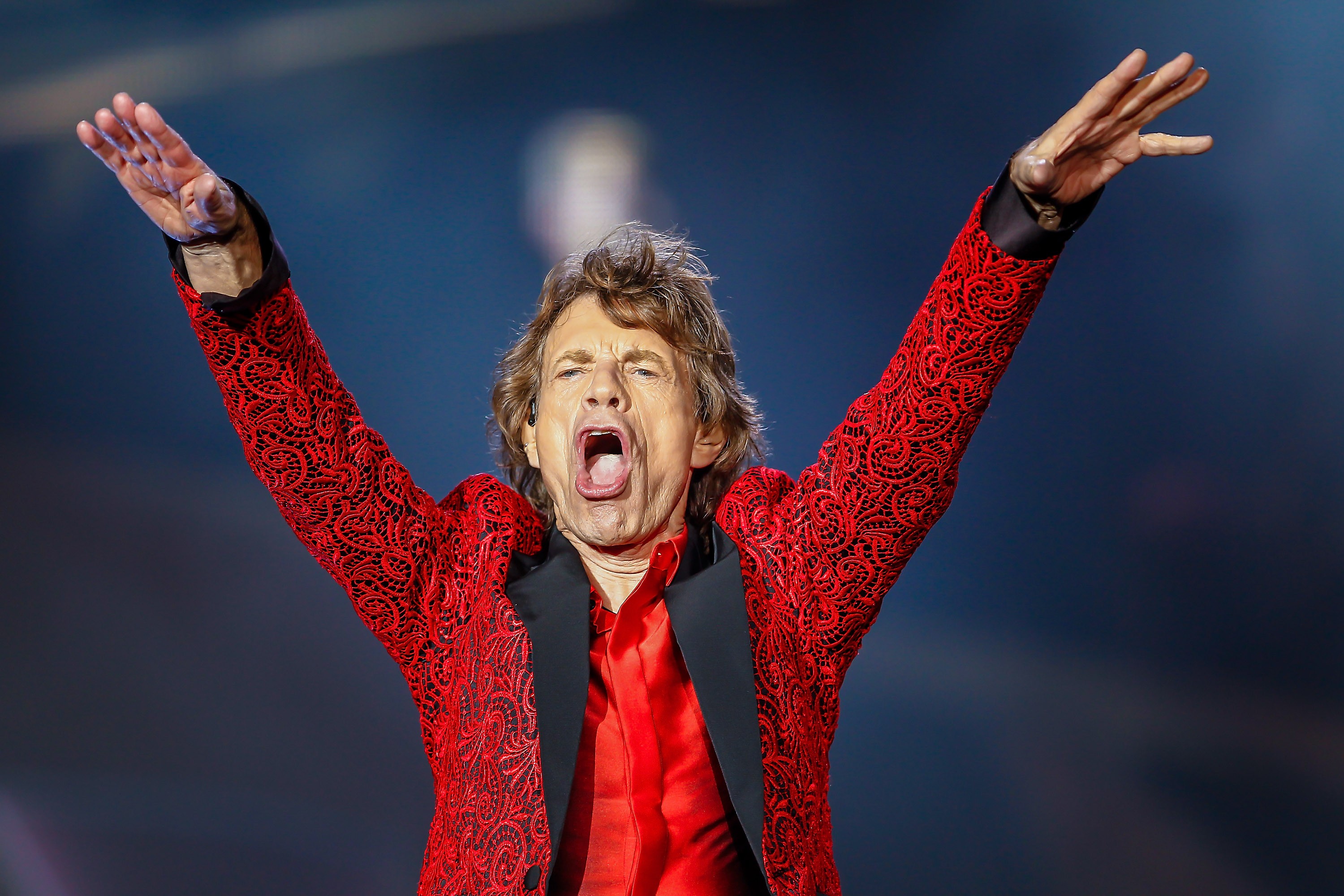 Mick Jagger em show dos Rolling Stones na cidade de Indianapolis em 2015 (Foto: Getty Images)
