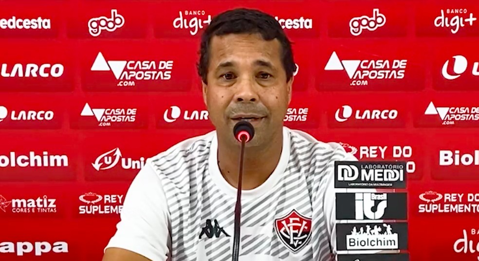 Rodrigo Chagas lamentou empate com o Juazeirense — Foto: Divulgação/EC Vitória