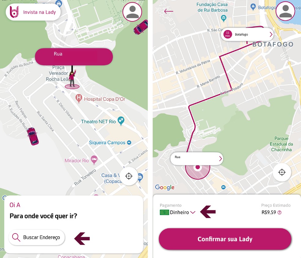 Como usar a Lady Driver, aplicativo 'no estilo Uber' só 