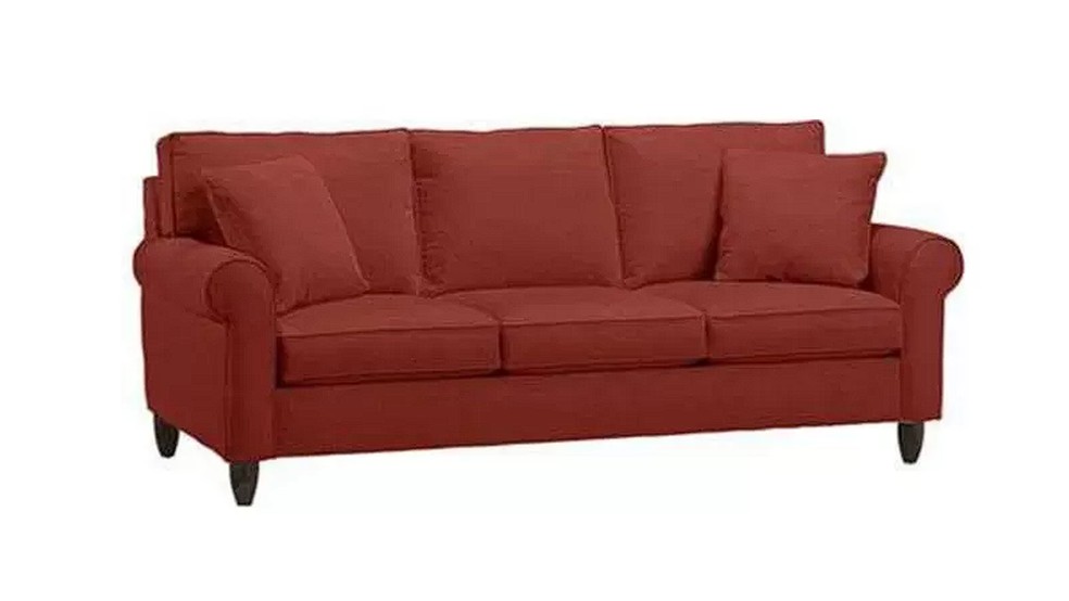 Lawson não se sentia à vontade com as poltronas vitorianas da sua época e encomendou um sofá que ainda hoje leva seu nome — Foto: BBC