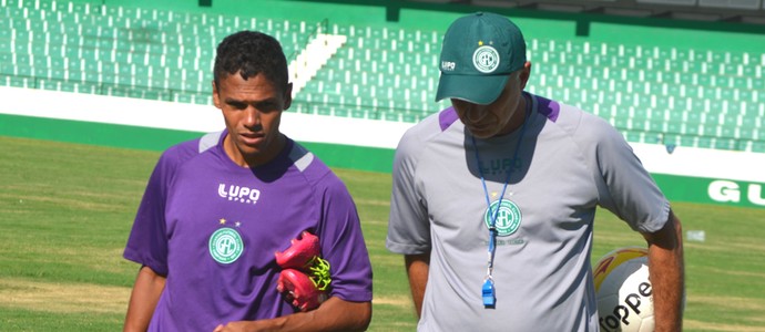 Fabinho Márcio Fernandes treino Guarani (Foto: Murilo Borges)