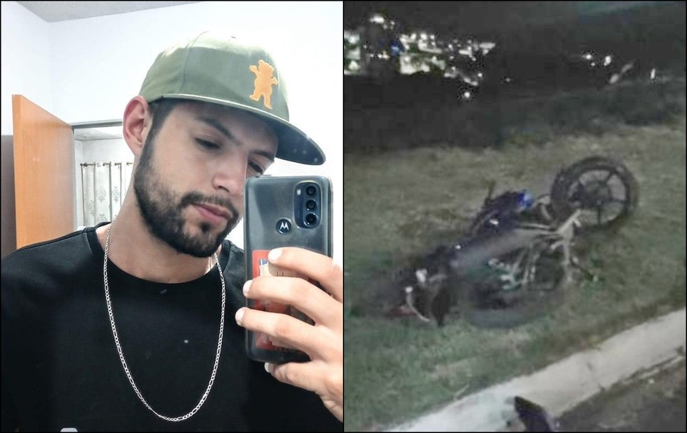 Jovem morre ao cair de moto e bater a cabeça em Itapeva  — Foto: Itapeva Alerta/ Reprodução 