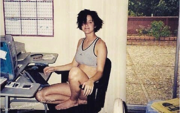 Uma foto antiga compartilhada por Katy Perry (Foto: Instagram)