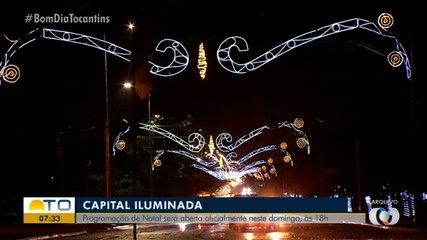 Capital iluminada: programação de Natal será inaugurada neste domingo (26) em Palmas