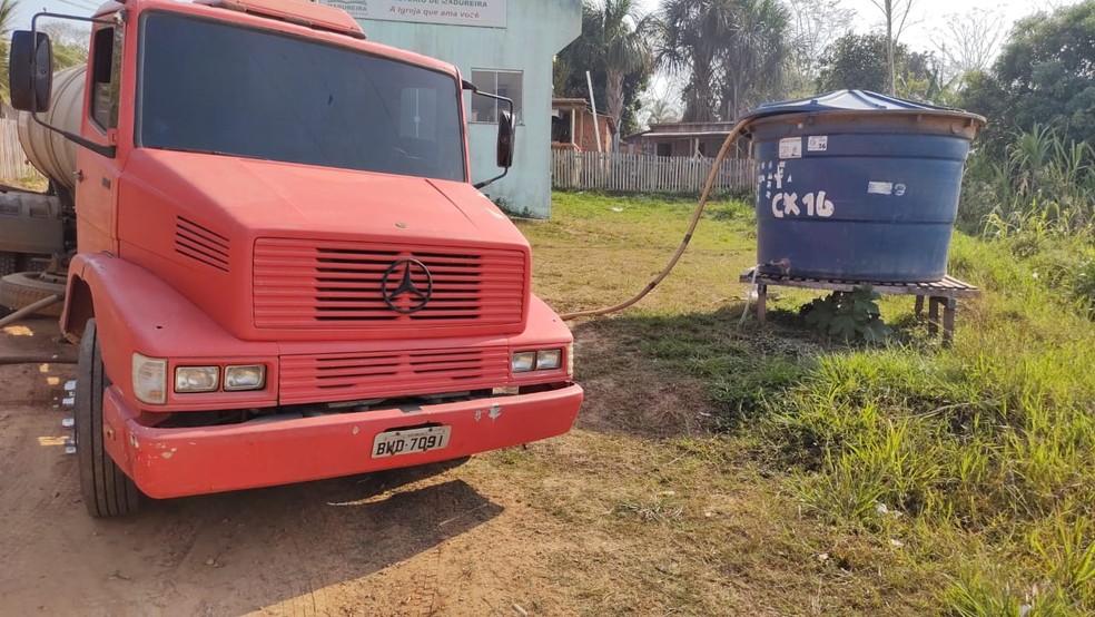 Exército suspende abastecimento de água em cinco cidades do Ceará, e pipeiros têm salário atrasado — Foto: Arquivo/Defesa Civil Municipal 