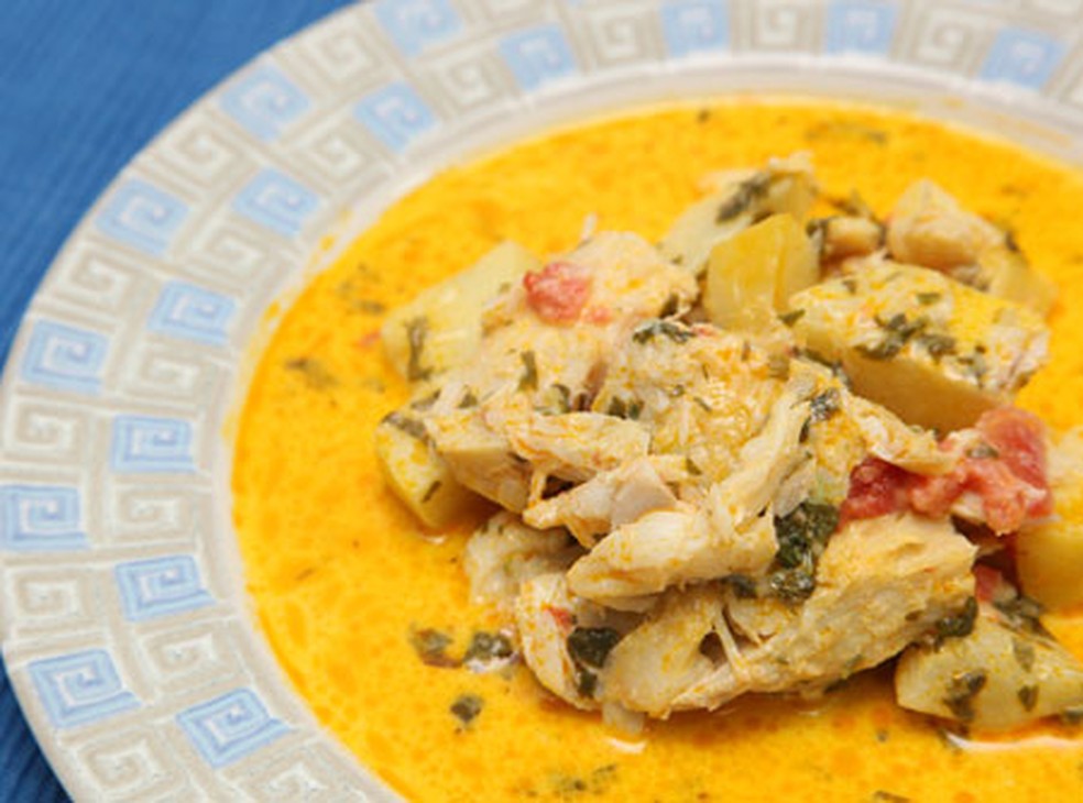 Bacalhau Com Batatas E Leite De Coco