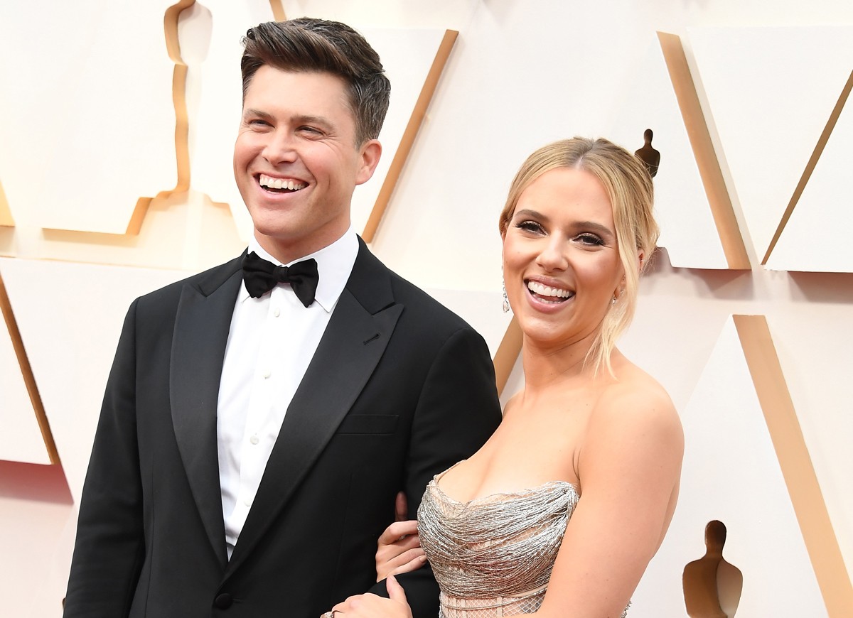 HOLLYWOOD, CALIFORNIA - FEBRUARY 09: Colin Jost and Scarlett Johansson arrives at the 92nd Annual Academy Awards at Hollywood and Highland on February 09, 2020 in Hollywood, California. (Photo by Steve Granitz/WireImage) (Foto: WireImage)