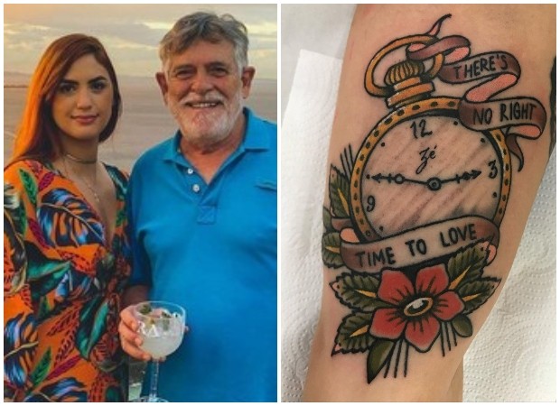Tatuagem de Carol Junger para Zé de Abreu (Foto: Reprodução/Instagram)
