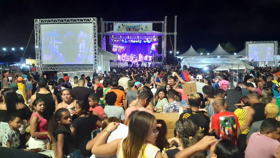 Show de Rai Saia Rodada no carnaval de Natal em 2020 â€” Foto: SÃ©rgio Henrique Santos/Inter TV Cabugi