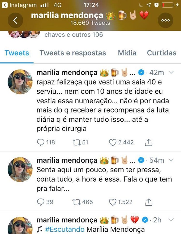 Marília Mendonça (Foto: Instagram/Reprodução)
