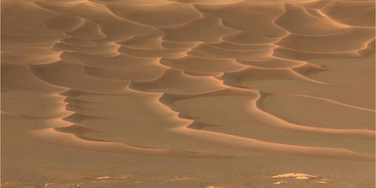 Dunas marcianas fotografadas em agosto de 2004 (Foto: Divulgação/Nasa)