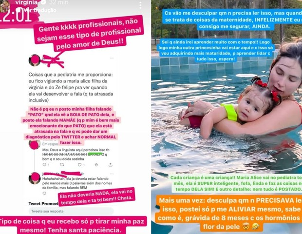 Virginia Fonseca se revolta com post de pediatra (Foto: Reprodução/Instagram)