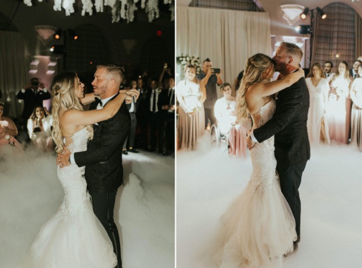 Chelsie Hill, 29, se casou com Jay Bloomfield, 34, no mês passado e chocou o noivo ao caminhar até o altar (Foto: Reprodução/ Asha Bailey Photography)
