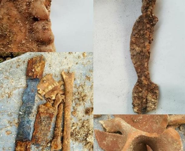 Restos de um antigo guerreiro foram encontrados em um cemitério no Irã (Foto: Reprodução)