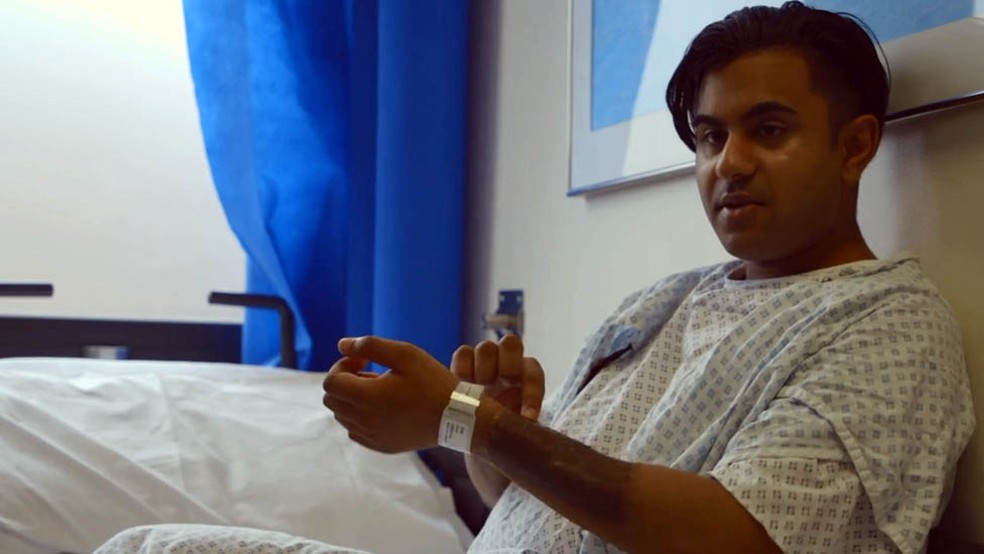 Anick no hospital — Foto: BBC