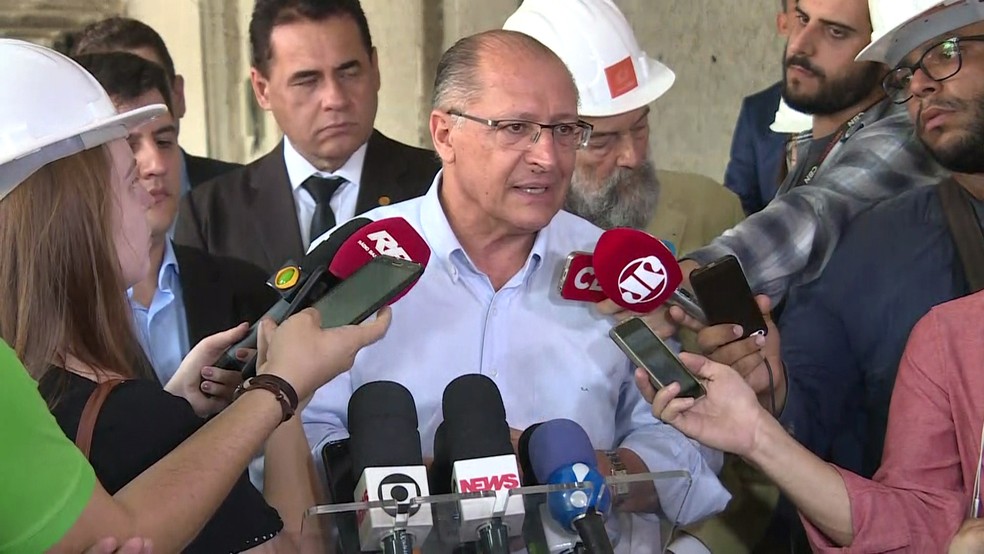 O governador de São Paulo, Geraldo Alckmin  (Foto: Reprodução/TVGlobo)