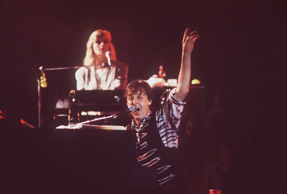 Paul e Linda McCartney, em 1990, em show no Maracanã