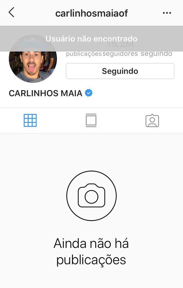 Carlinhos Maia desativa redes sociais (Foto: Reprodução/Instagram)