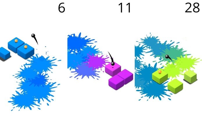 Splash parece fácil, mas os blocos vão mudando de tamanho à medida que o jogo acontece (Foto: Divulgação / Ketchapp)