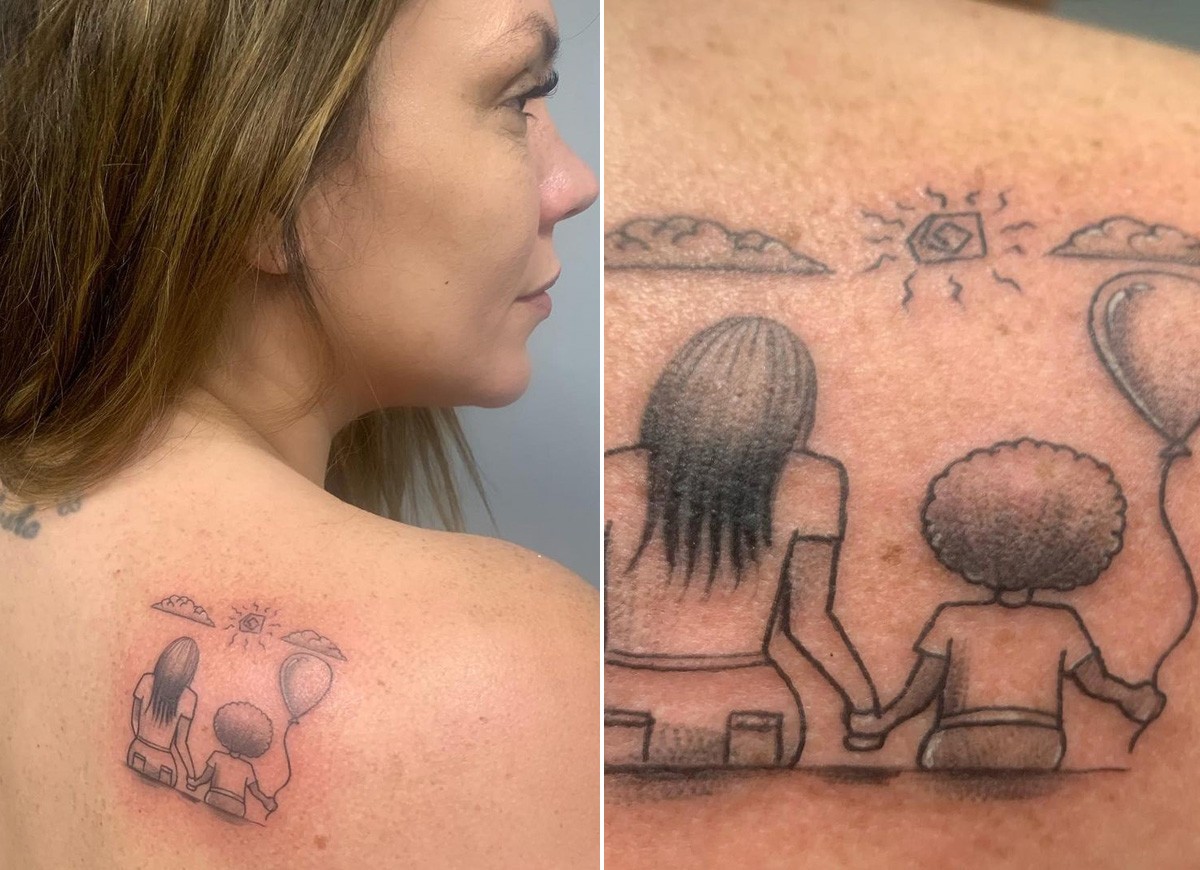 Simony faz tatuagem para o filho caçula (Foto: Reprodução/Instagram)
