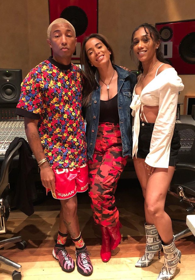 Pharrell, Anitta e Bia (Foto: Reprodução/Instagram)