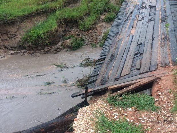 Chuvas causaram estragos na zona rural de Martinópolis (Foto: Divulgação/Prefeitura)