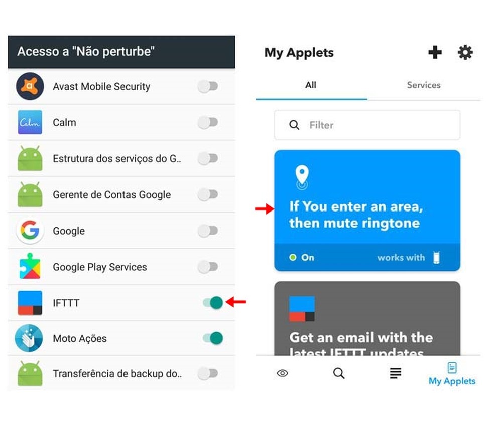 Pronto, agora a ação está configurada no IFTTT (Foto: Reprodução/ Taysa Coelho)