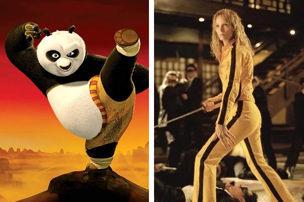 Kung Fu Panda (2008) e Kill Bill (2003) (Foto: Divulgação)