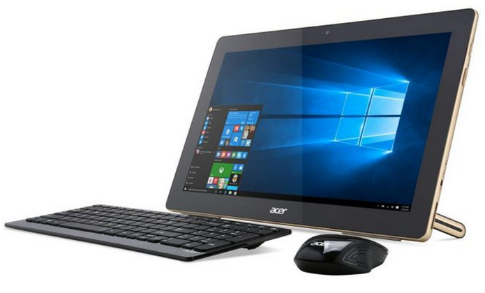 Com bateria interna, novo tudo-em-um da Acer pode ser usado como um tablet grande (Foto: Divulgação/Acer)