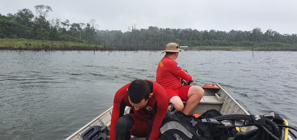 Corpo de caseiro de 32 anos que se afogou após cair de barco é encontrado no Rio Teles Pires em MT — Foto: CBM/MT