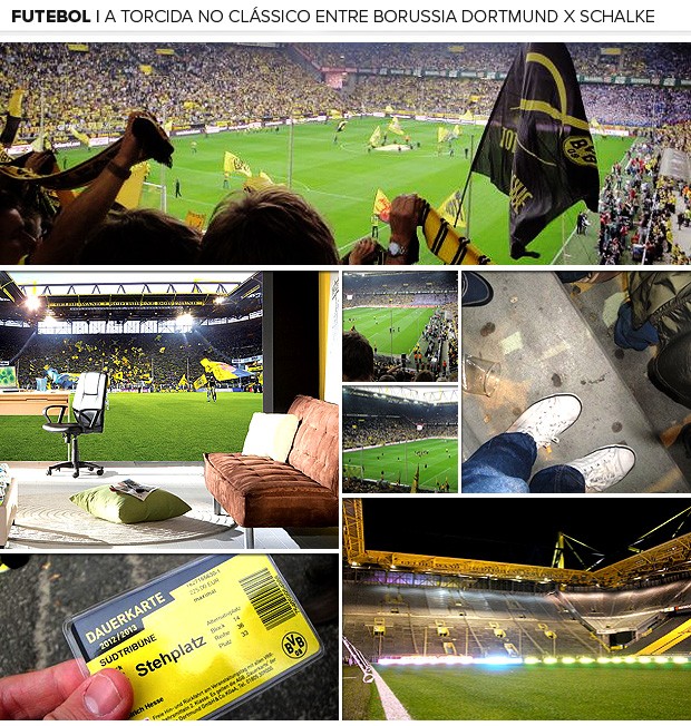 galeria torcida  Borussia Dortmund x Schalke arquibancada (Foto: Rafael Maranhão / Globoesporte.com)