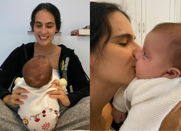 Marcela Fogaça com as filhas gêmeas  (Foto: Reprodução / Instagram )