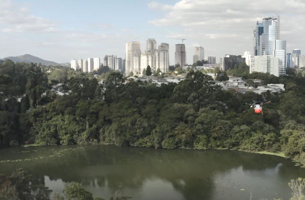 Anac diz aguardar solicitação do iFood para testes complexos com drone em Campinas. — Foto: André Alves e Eduardo Yamanaka/Nectar Audiovisual