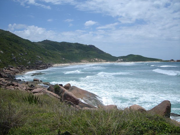 Praia da Galheta, praia de nudismo em SC (Foto: Divulgação/Portal Brasil Naturista)