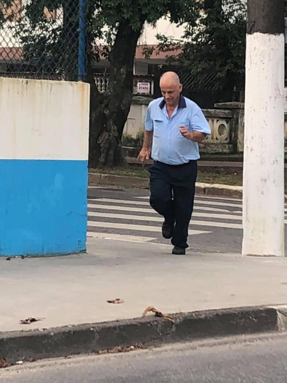 No retorno para o ônibus, motorista foi elogiado por outros passageiros em Santos, SP — Foto: Reprodução