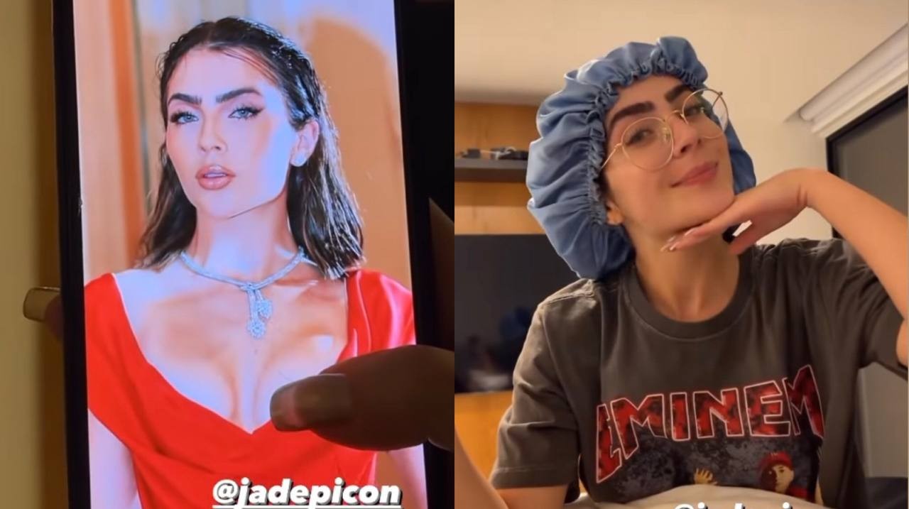 Em vídeo, Léo Picon mostra diferença de visuais de Jade Picon: 'Os dois moods' (Foto: Reprodução / Instagram)