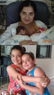 Ana Maria e Emmanuelle, de Santa Catarina, hoje com 11 anos.