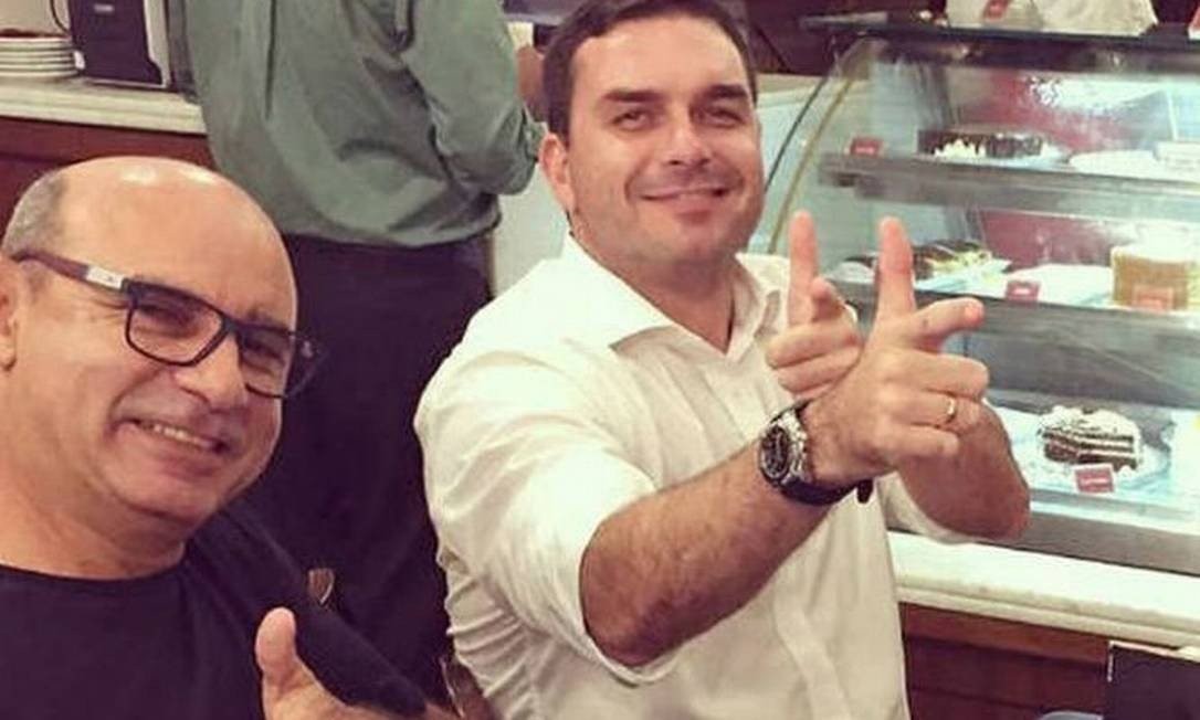 Fabrício Queiroz e Flávio Bolsonaro 