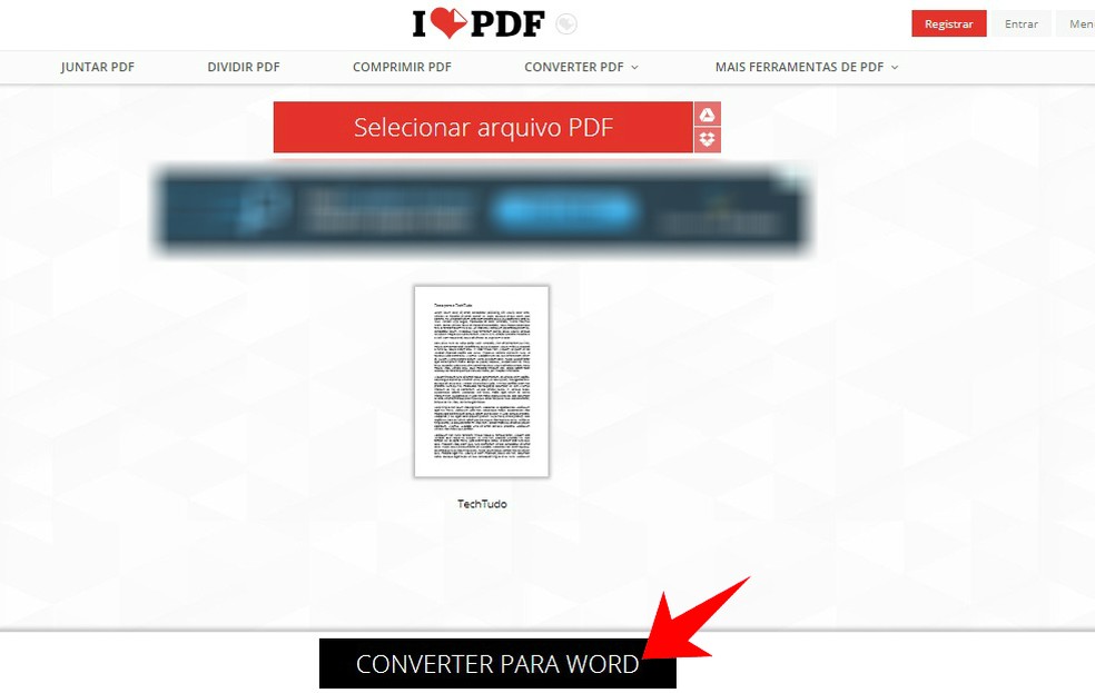 iLovePDF como converter, comprimir, reordenar e dividir