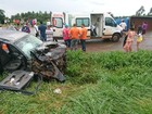 Acidente entre duas caminhonetes na BR-369 deixa cinco feridos no Paraná