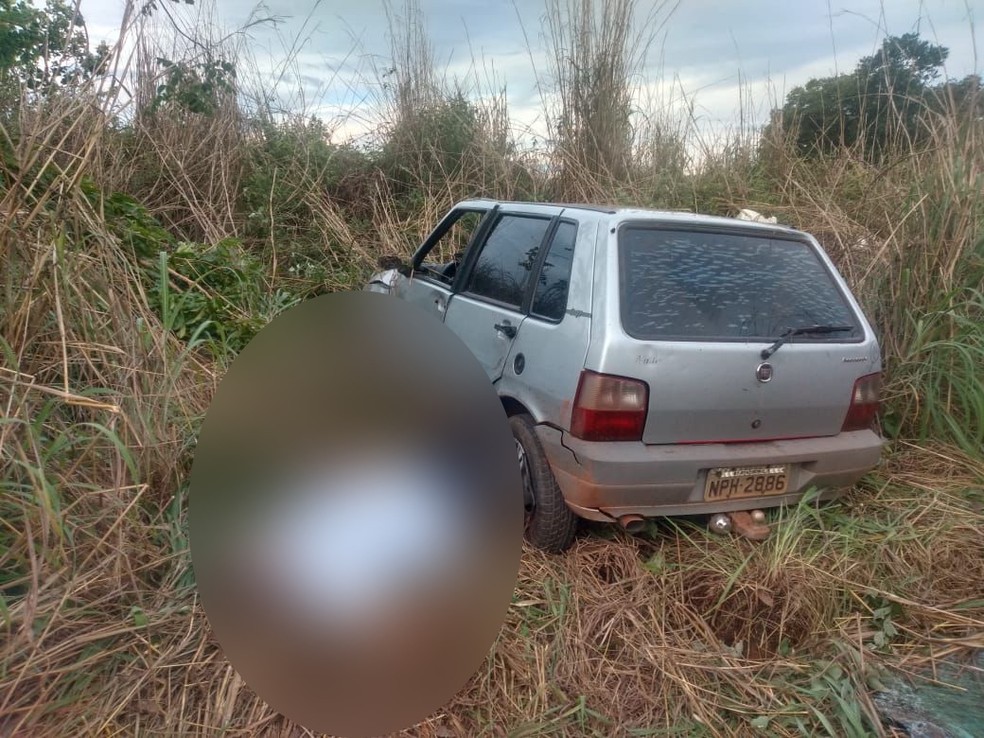 Motorista morreu após sofrer um acidente de carro na MT-270 — Foto: Polícia Militar