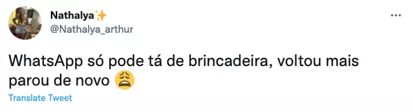 Previsao de volta do whatsapp