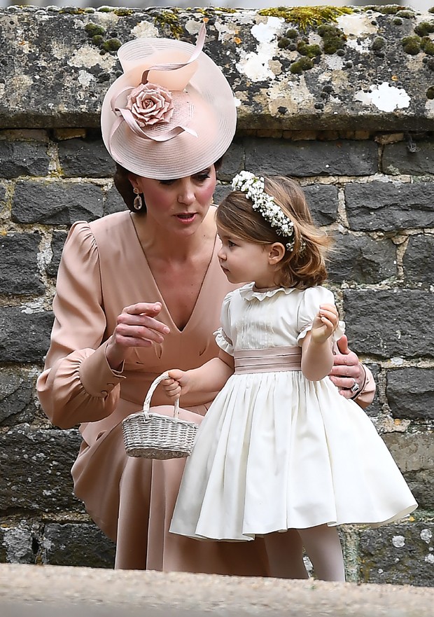 Kate Middleton com a pequena Charlotte (Foto: Getty Images)