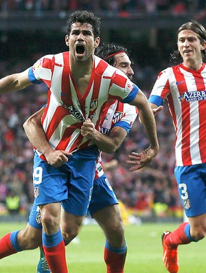 Diego Costa gol Atlético de Madri Real Madrid final Copa do Rei (Foto: Reuters)