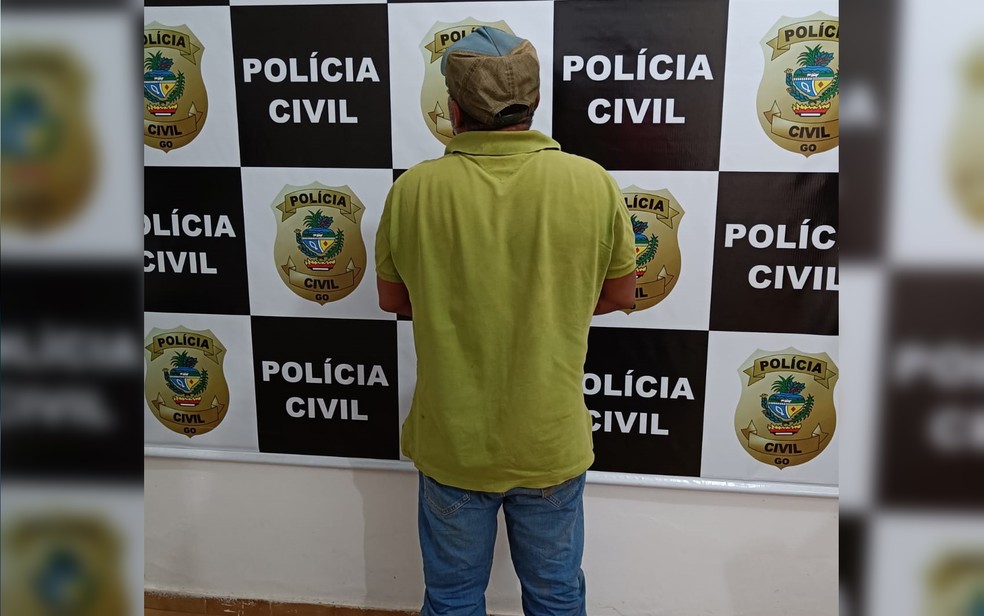 Benjamin de Araújo foi preso suspeito de matar mãe e filho encontrados mortos em Itapirapuã, Goiás — Foto: Reprodução/Polícia Civil