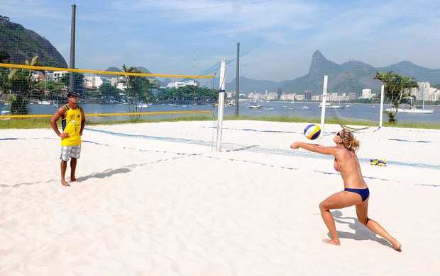 vôlei de praia mari paraiba treino (Foto: Alexandre Durão / Globoesporte.com)