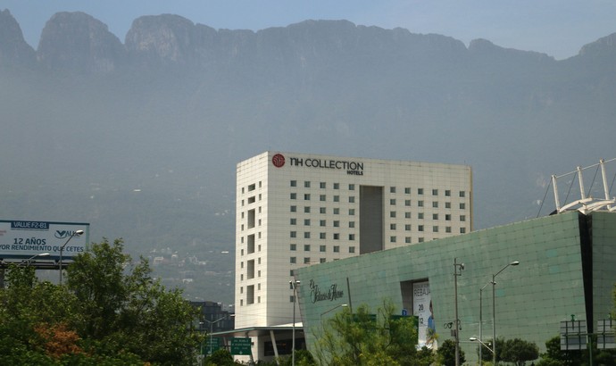 Hotel da delegação do Inter, com vista privilegiada para cadeia montanhosa (Foto: Diego Guichard)