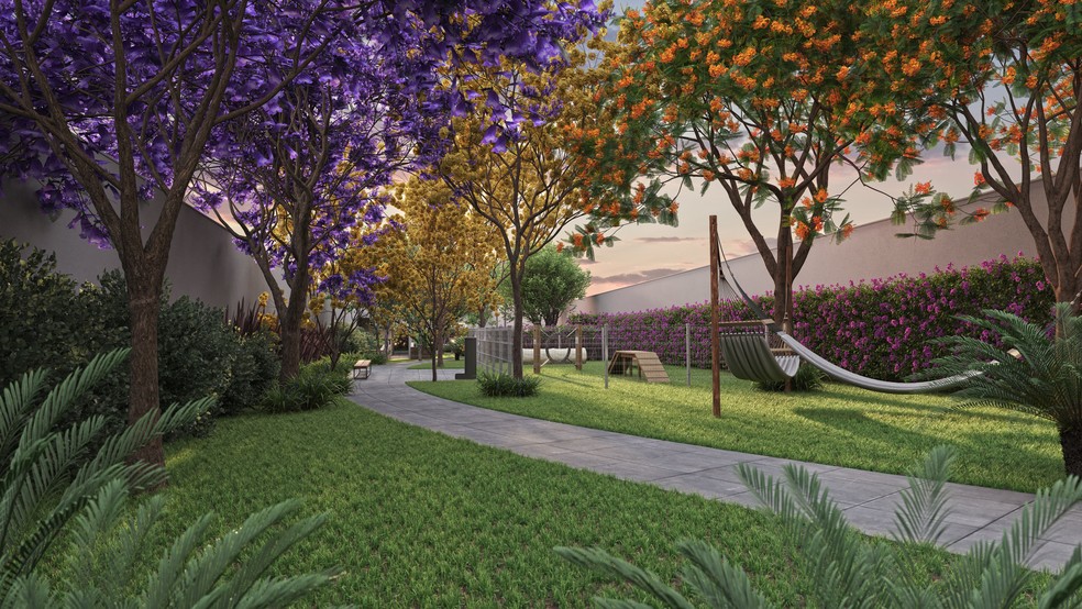Projeto para a criação do espaço no condomínio — Foto: Grandverse Garden/Divulgação