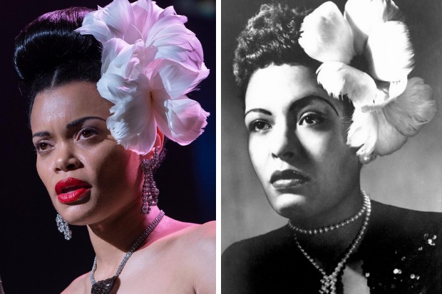 Andra Day e Billie Holiday (Foto: Divulgação/GettyImages)