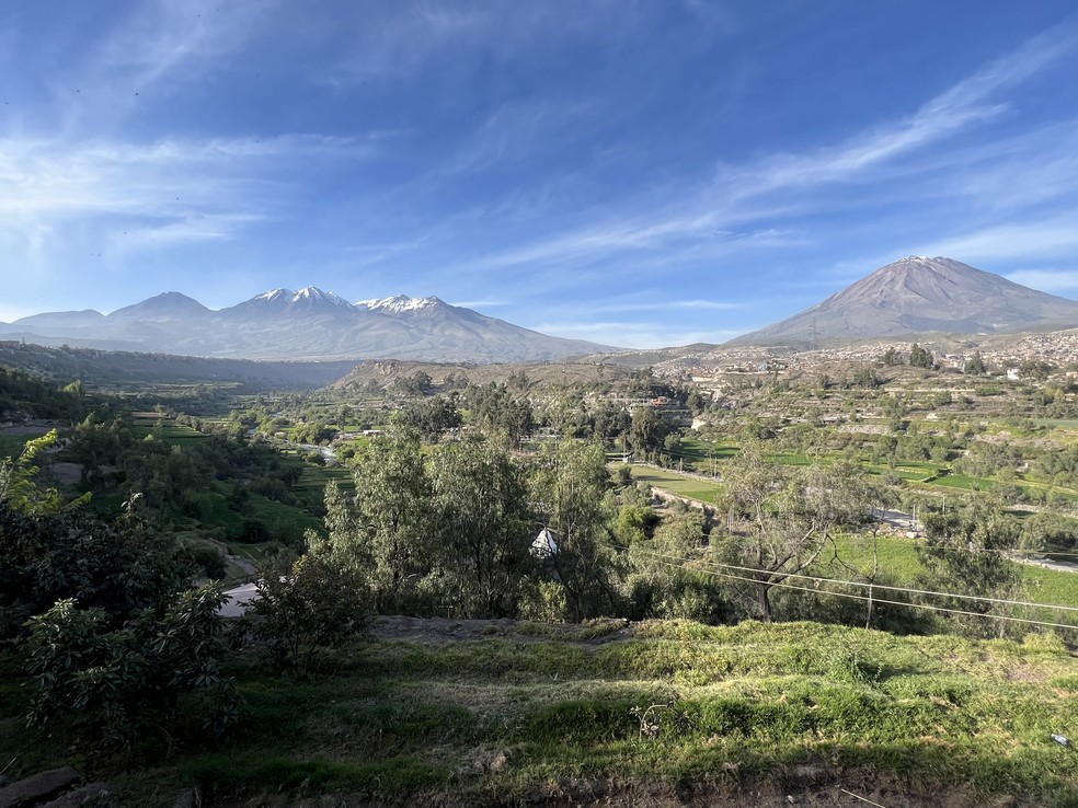 Andes à vista: a natureza abraça a cidade de Arequipa, que tem natureza e história  — Foto: Divulgação